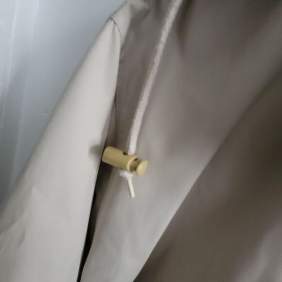 St. John’s bay khaki jacket Lined removable hood size M raincoat - Picture 6 of 13